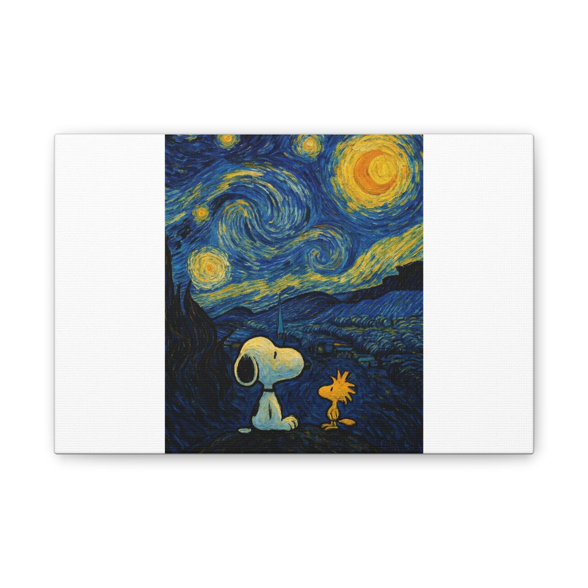 Snoopy Paris Autumn Canvas