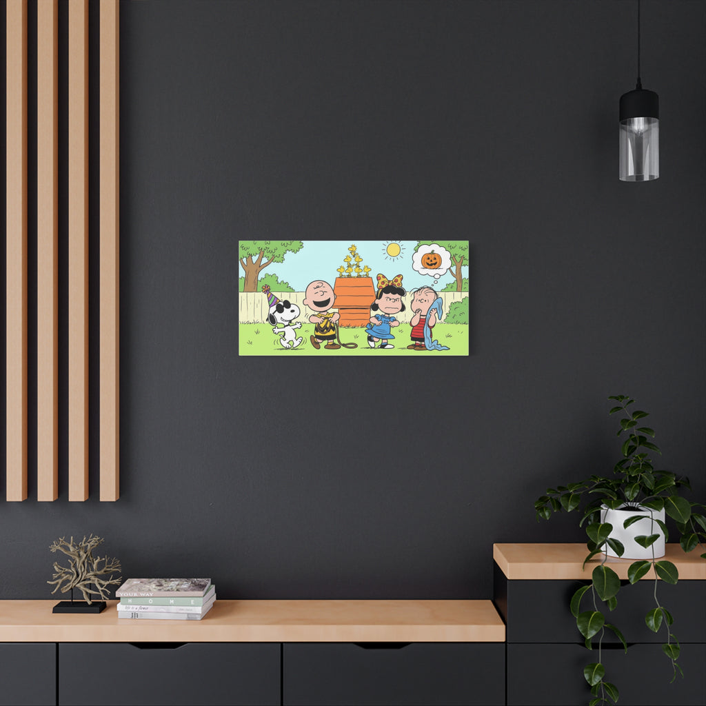 Peanuts Gang Halloween Canvas