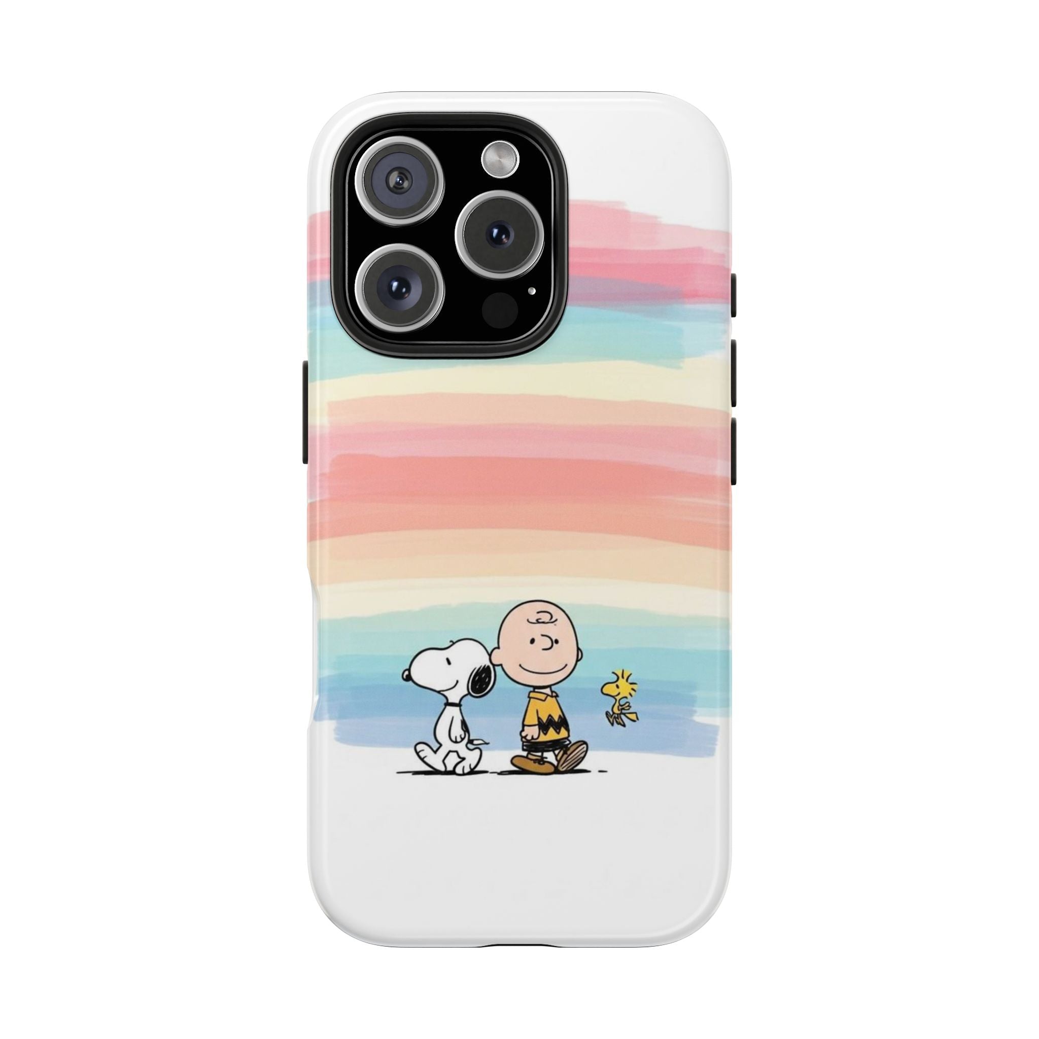 Pastel Stripe Peanuts Phone Case
