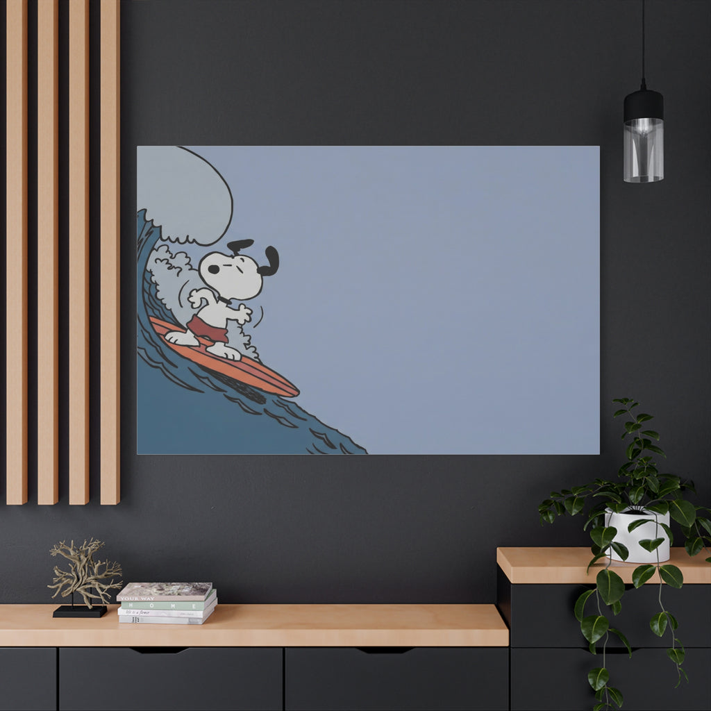 Surfing Dog Canvas