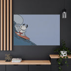 Surfing Dog Canvas