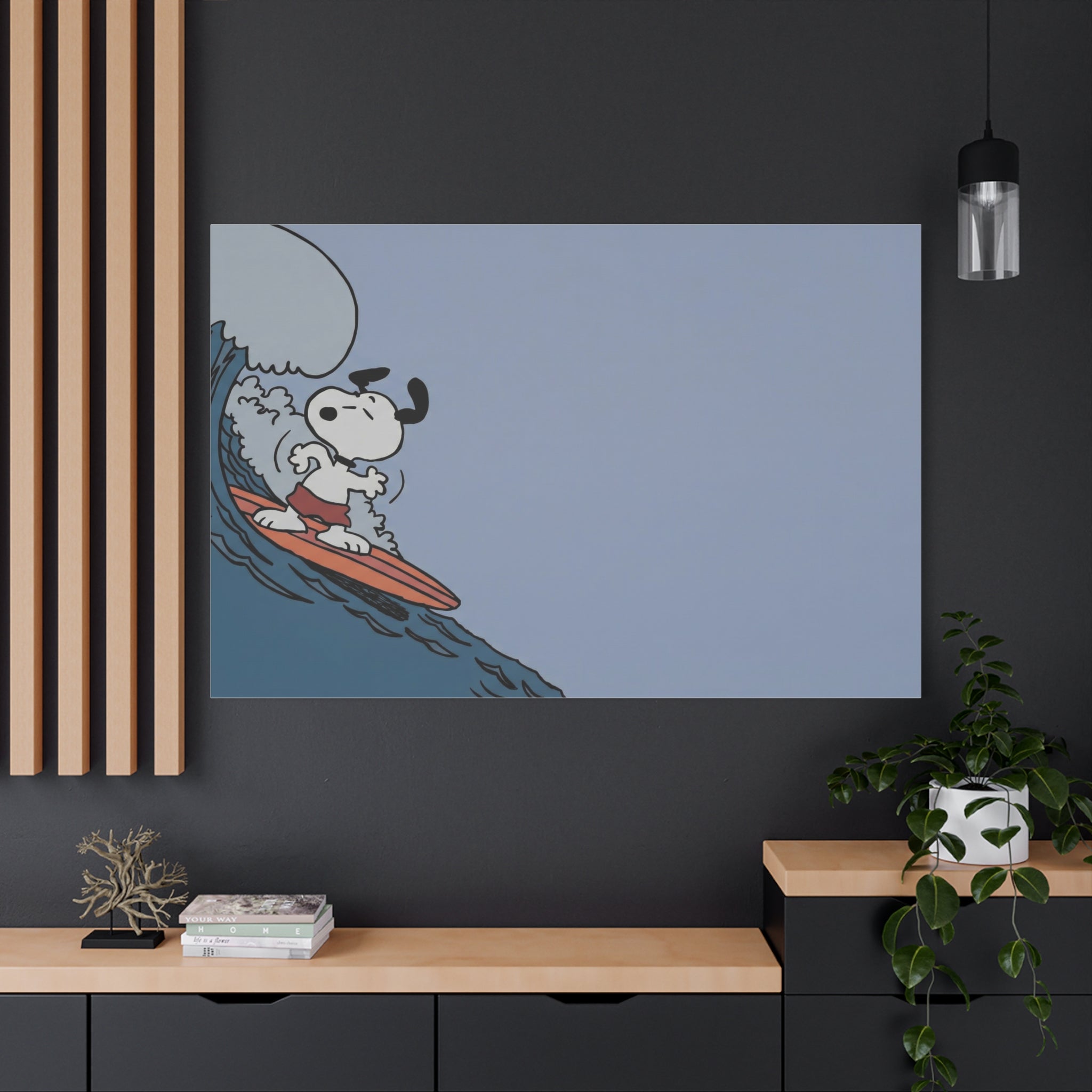 Surfing Dog Canvas