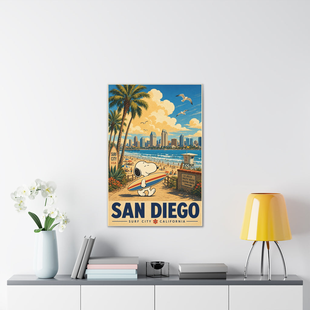 Snoopy San Diego Canvas