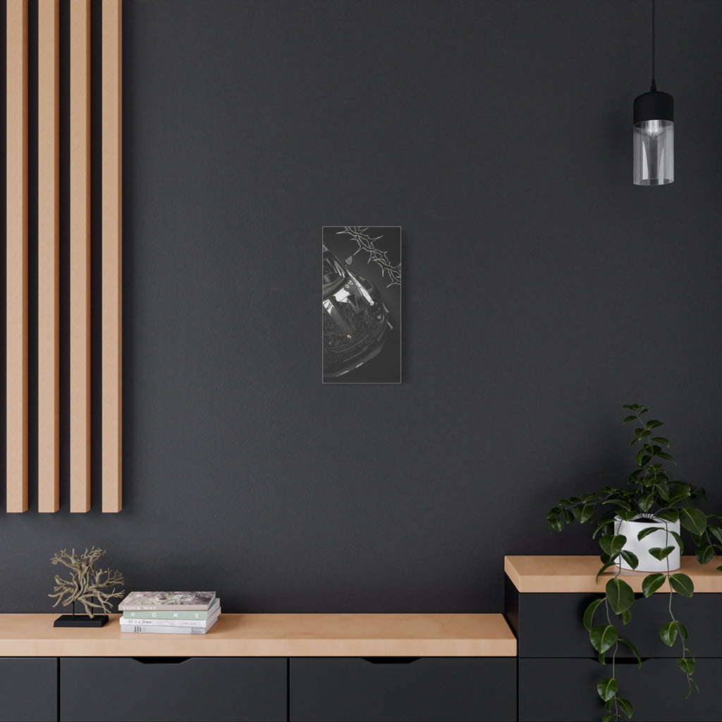 Black Sports Car Canvas