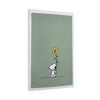 Snoopy With Sunflower Canvas