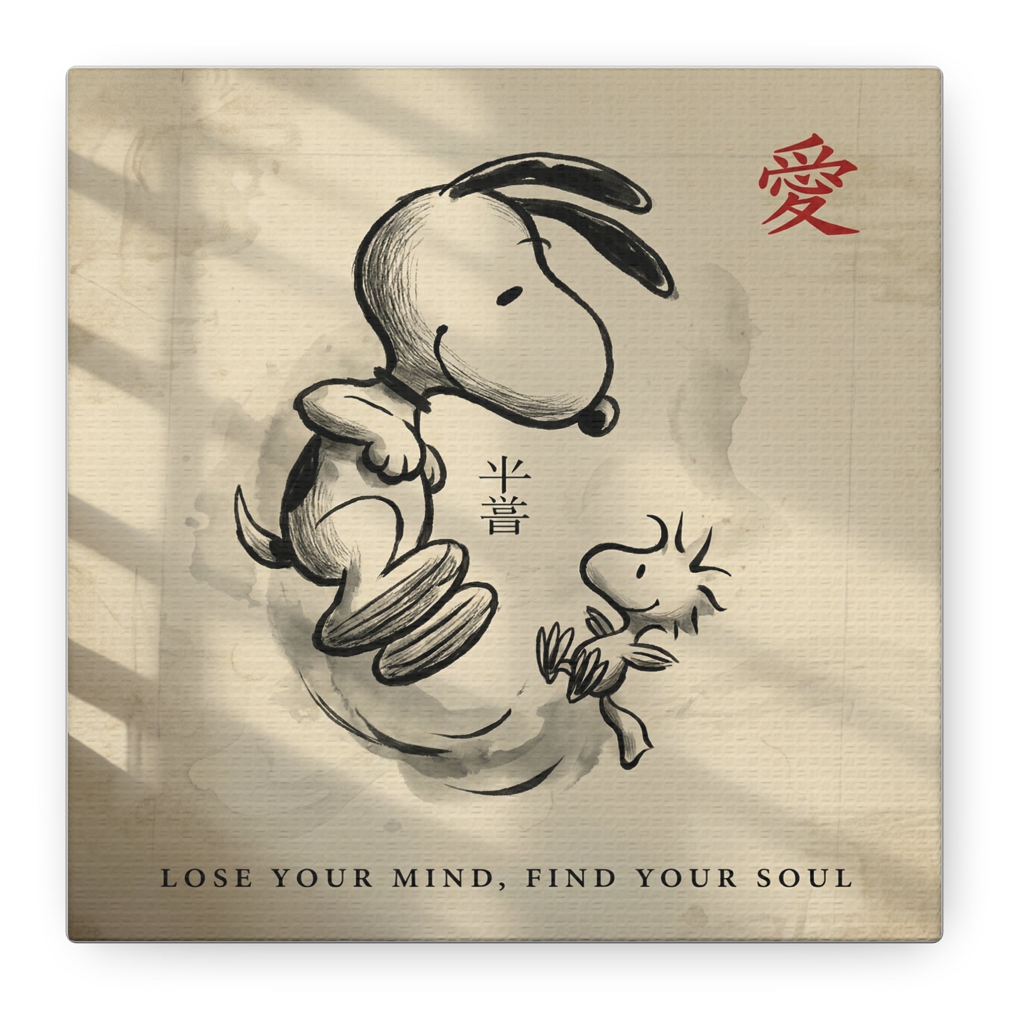 Zen Snoopy Woodstock Canvas