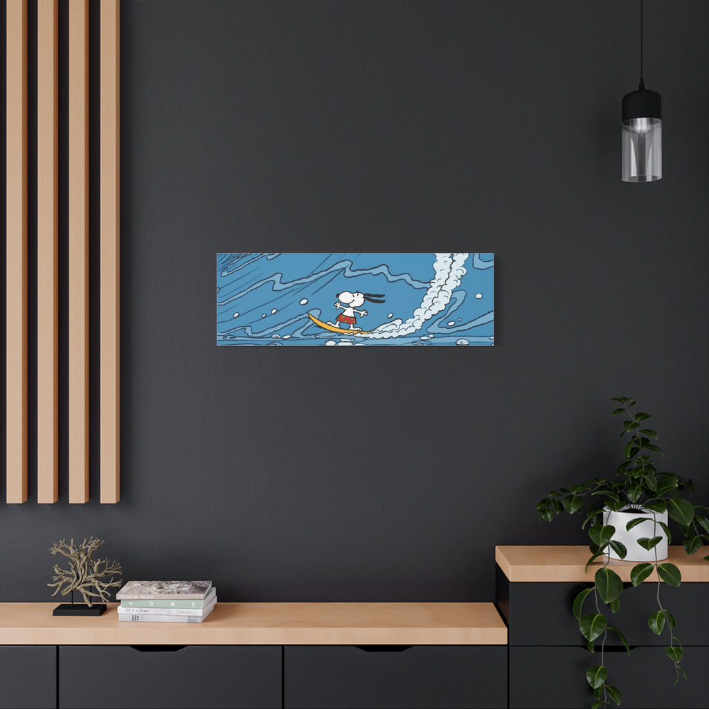 Surfing Snoopy Canvas