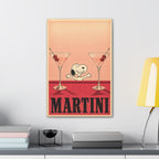 Snoopy Martini Poster Canvas