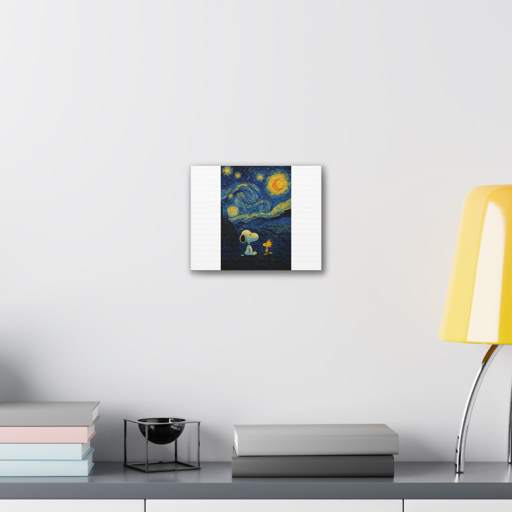 Snoopy Paris Autumn Canvas