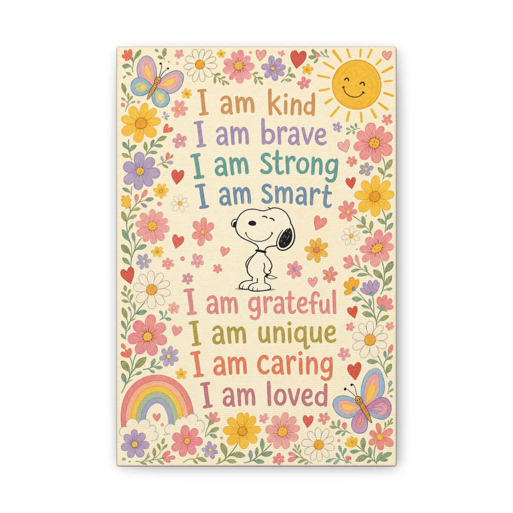 Snoopy Positive Affirmations Canvas