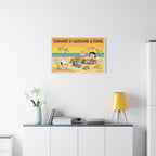 Summer Awesome And Dumb Canvas