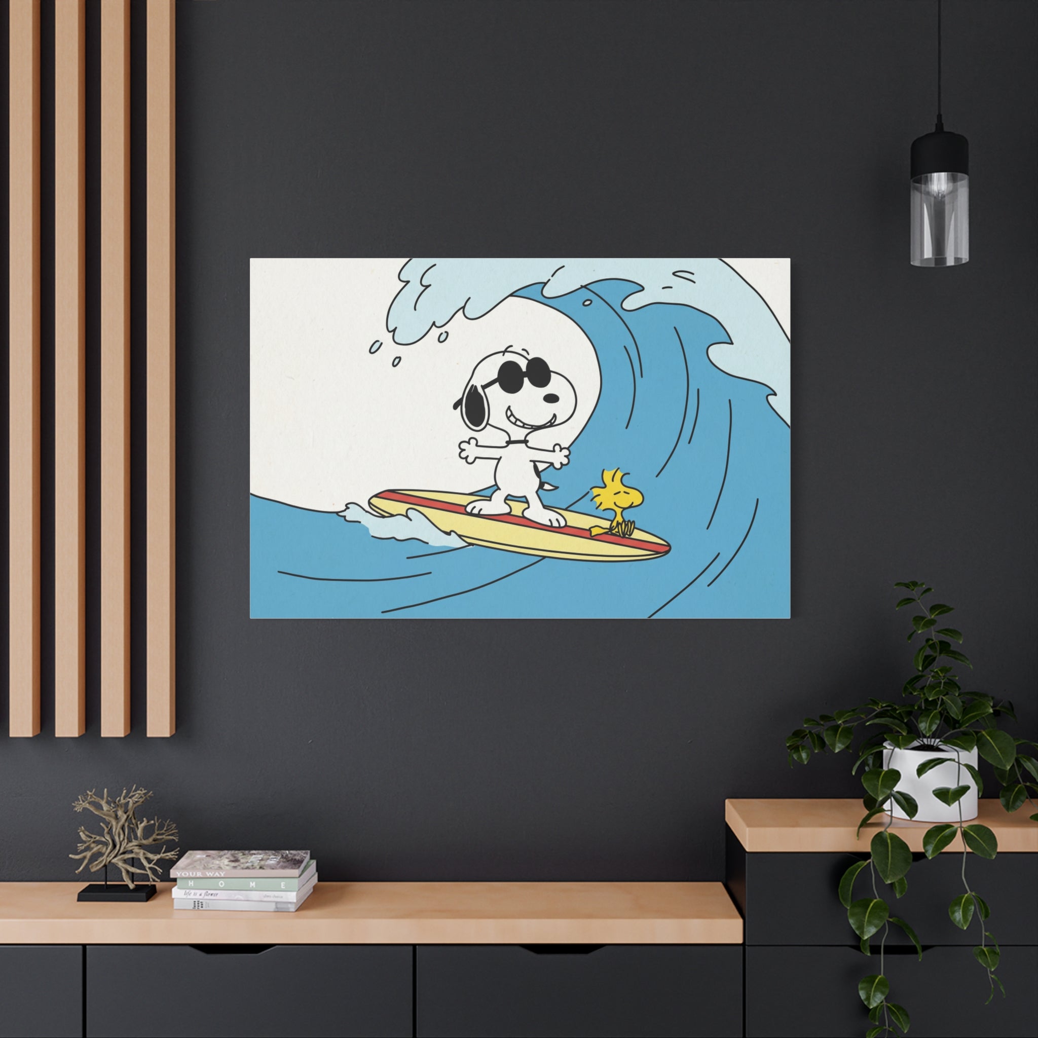 Snoopy Wave Rider Canvas
