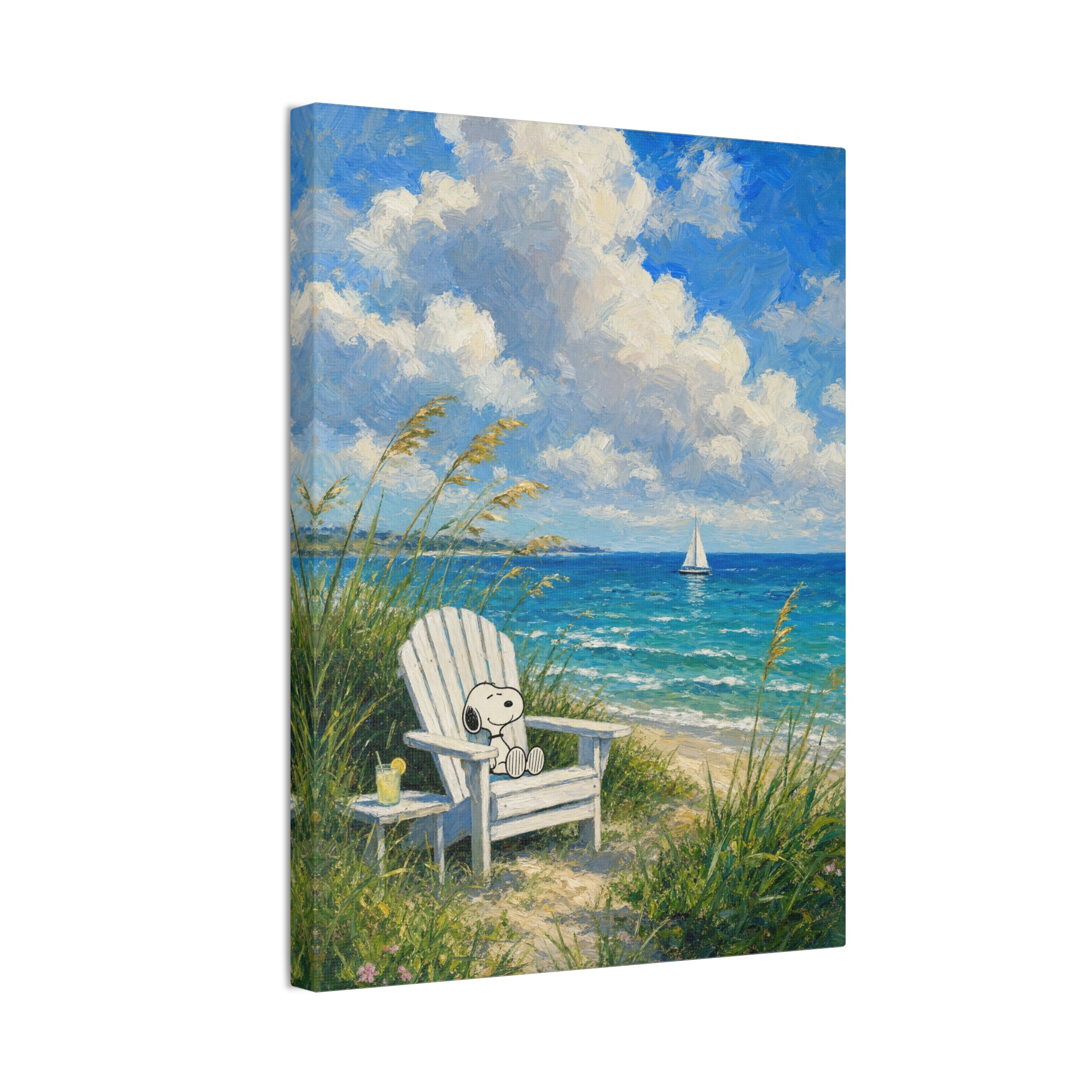 Teddy Bear Beach Canvas