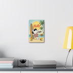 Peanuts Snoopy Surfing Pepsi Canvas