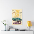 Vintage Snoopy Car Canvas