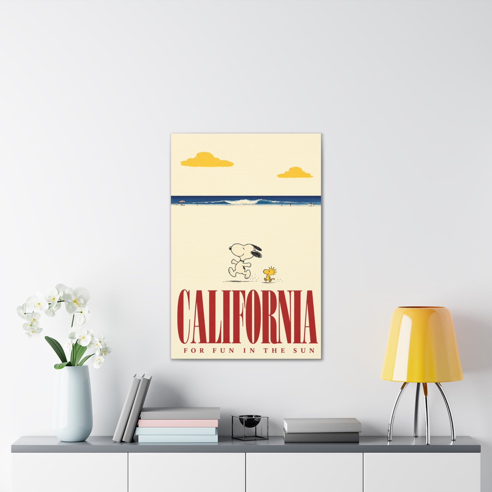 Woodstock California Beach Canvas