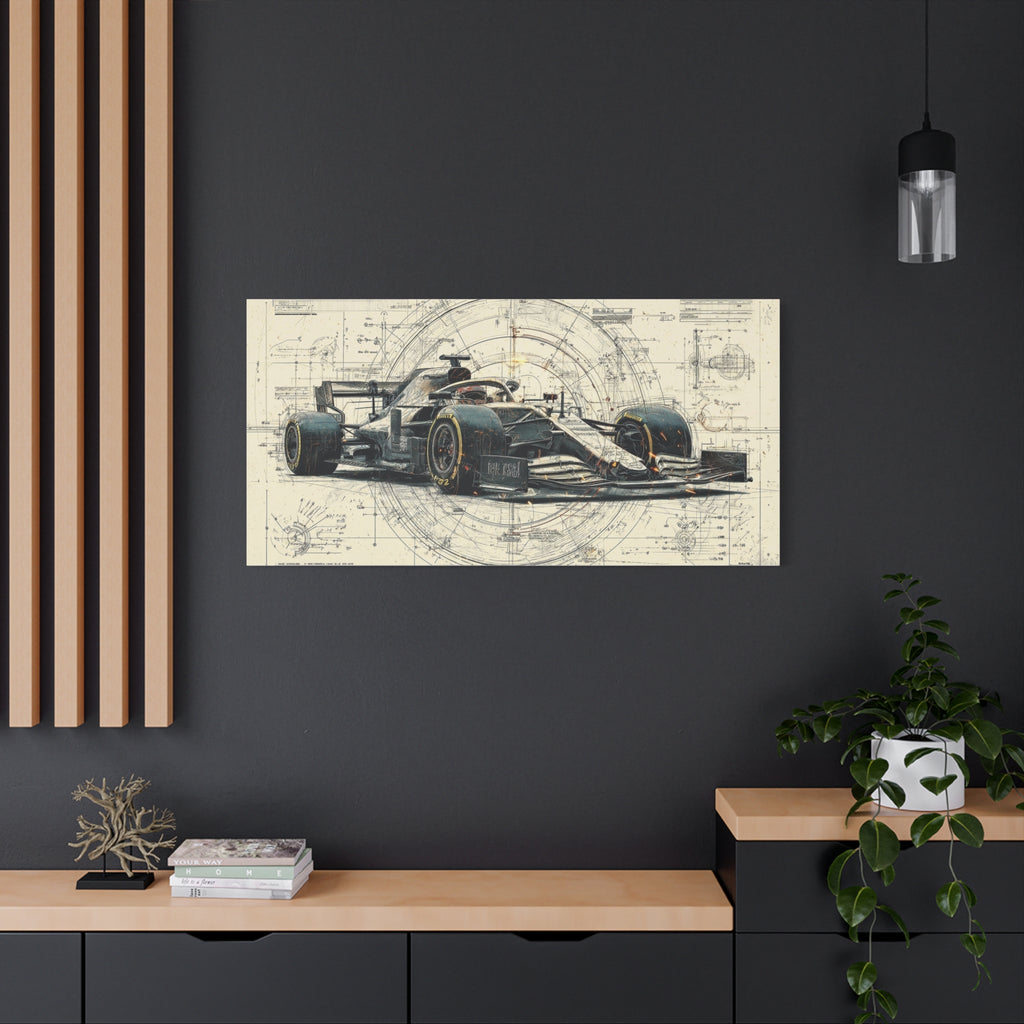 Formula Racecar Canvas