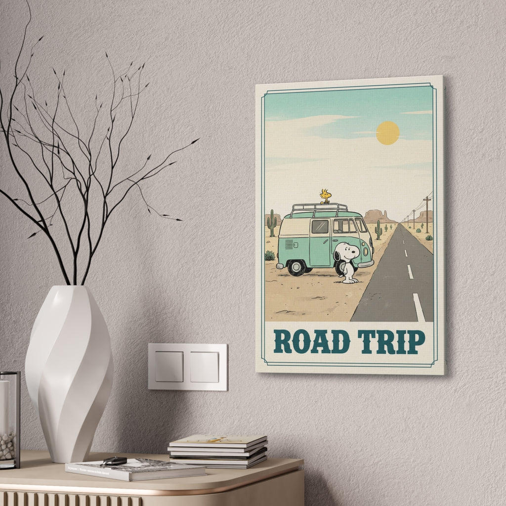 Snoopy Road Trip Canvas