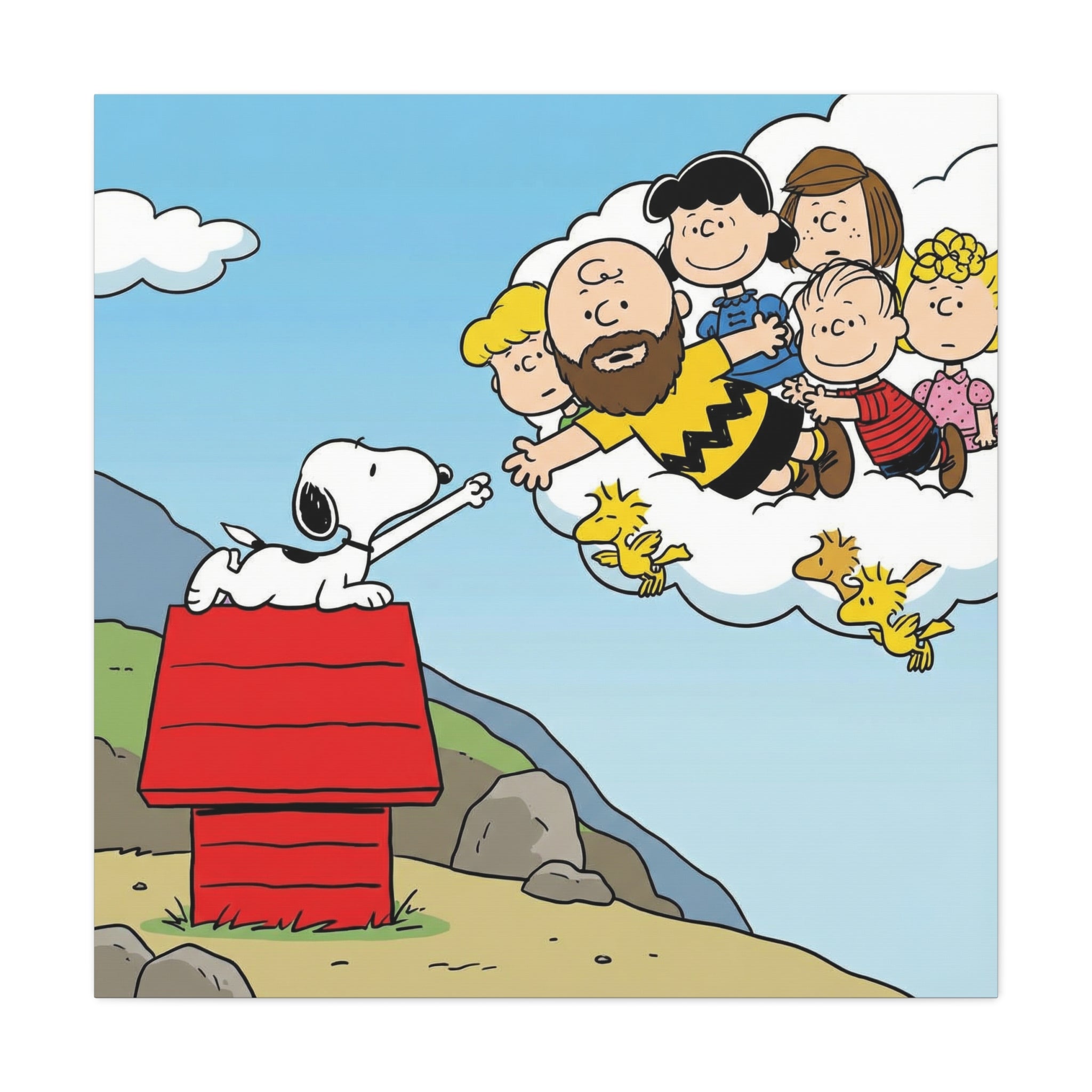 Snoopy Painting Reimagined Canvas