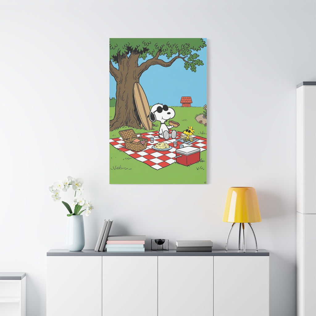 Snoopy Picnic Canvas