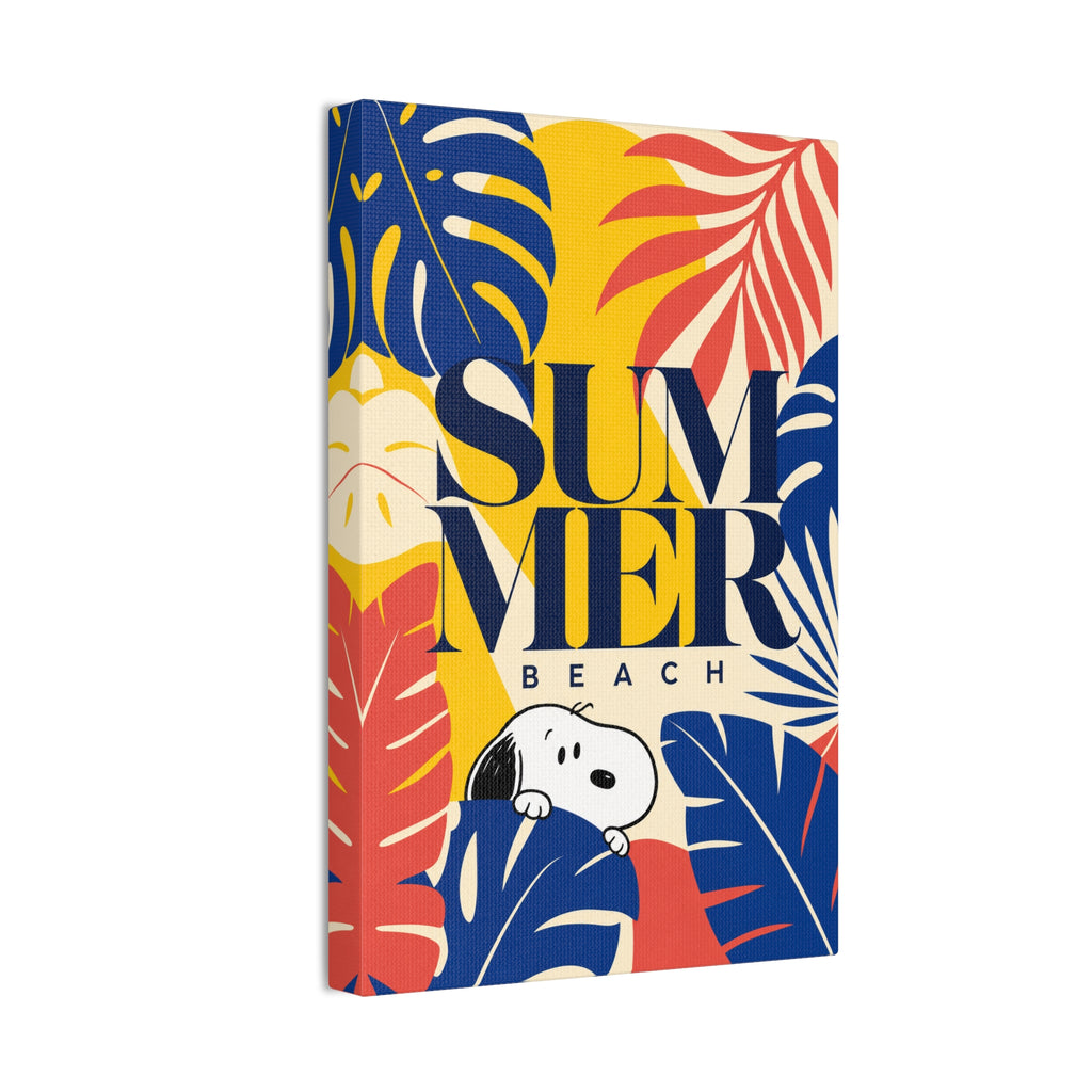 Snoopy Summer Beach Canvas