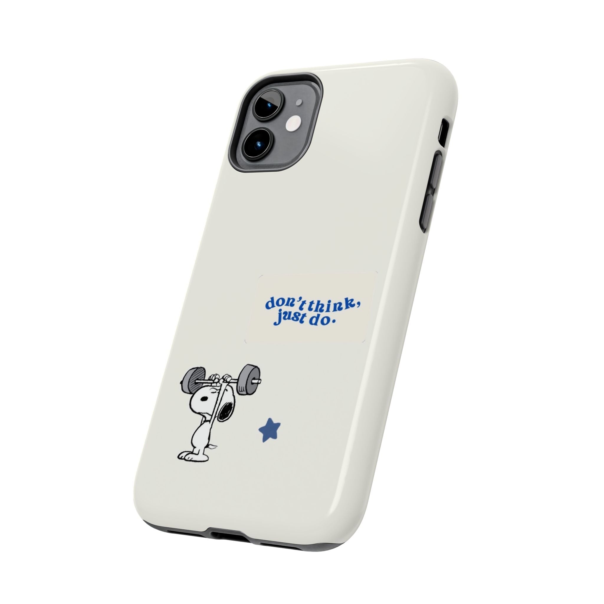 Snoopy Weightlifting Phone Case