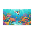 Snorkeling Dog Coral Reef Canvas