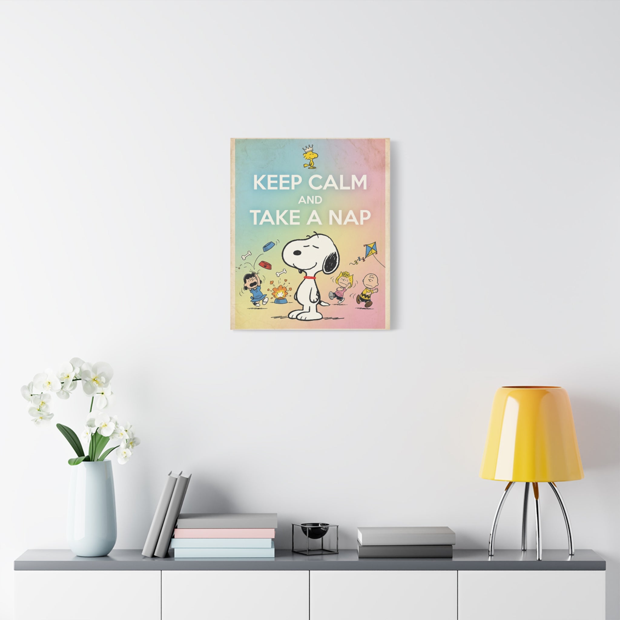 Keep Calm Nap Canvas