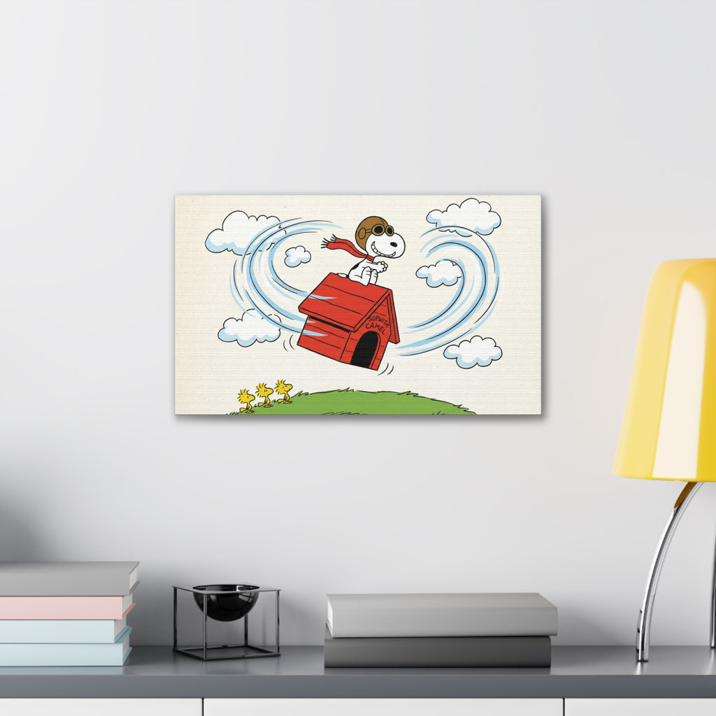 Flying Beagle Canvas