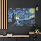 Snoopy Woodstock Starry Canvas
