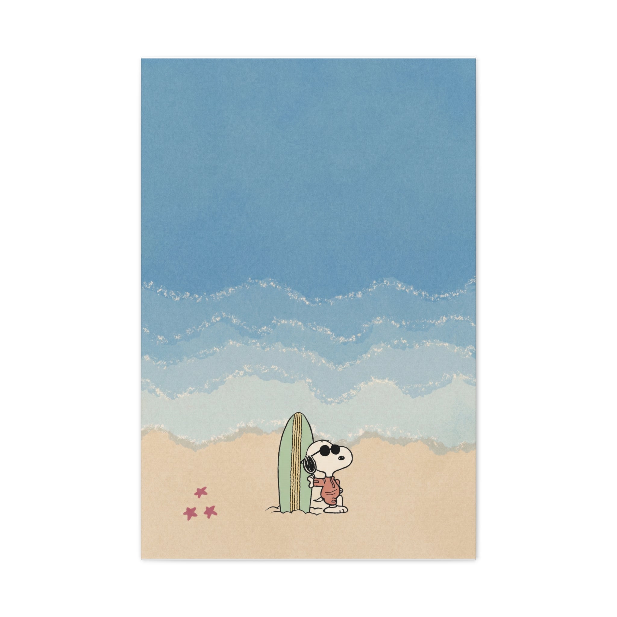 Snoopy Surfing Canvas