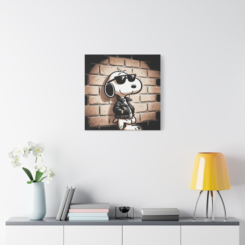 Cool Sunglasses Dog Canvas
