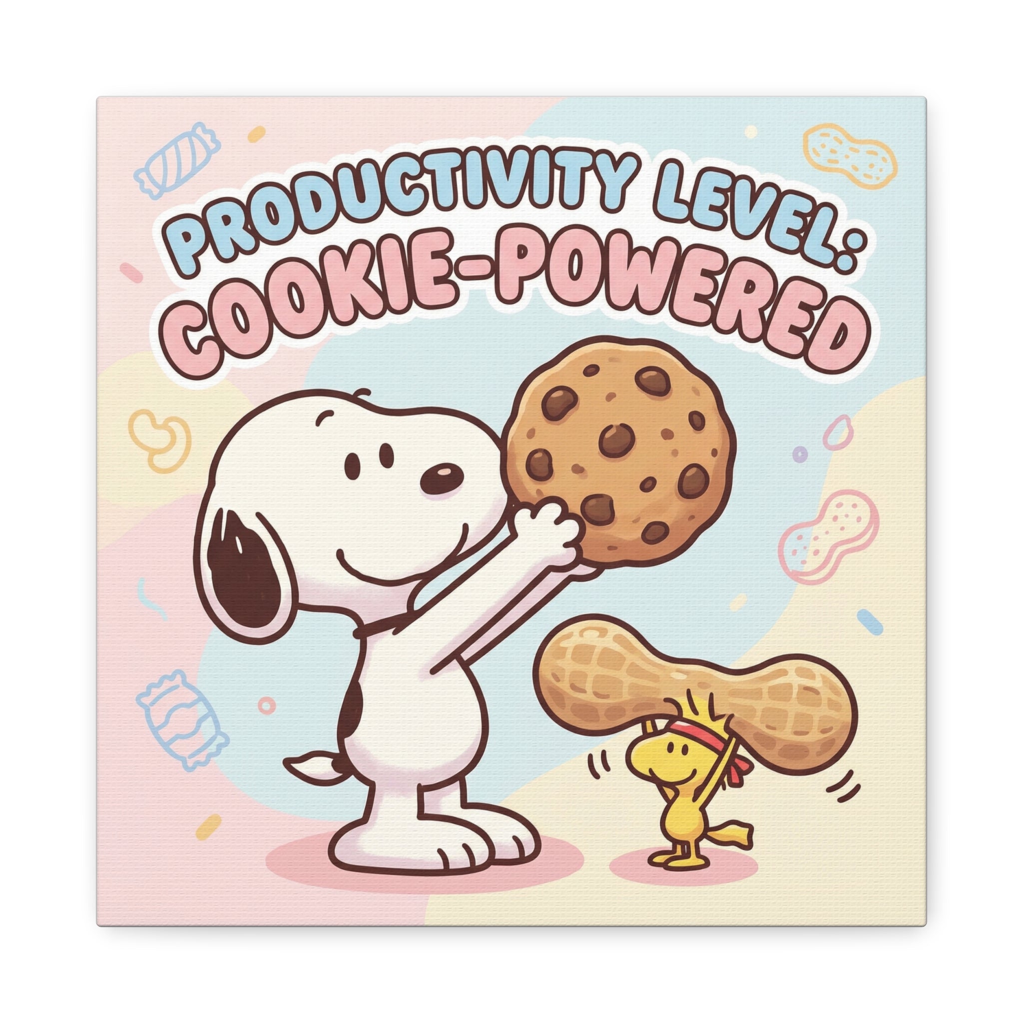 Cookie Powered Snoopy Canvas