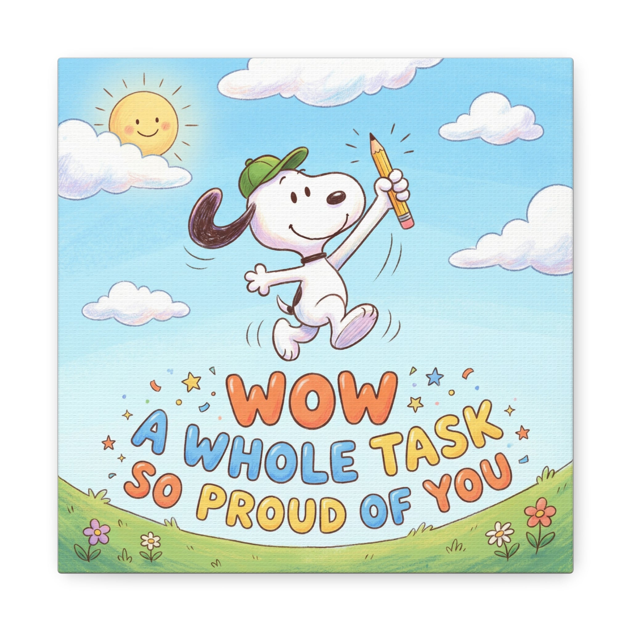 Whole Task Proud Canvas