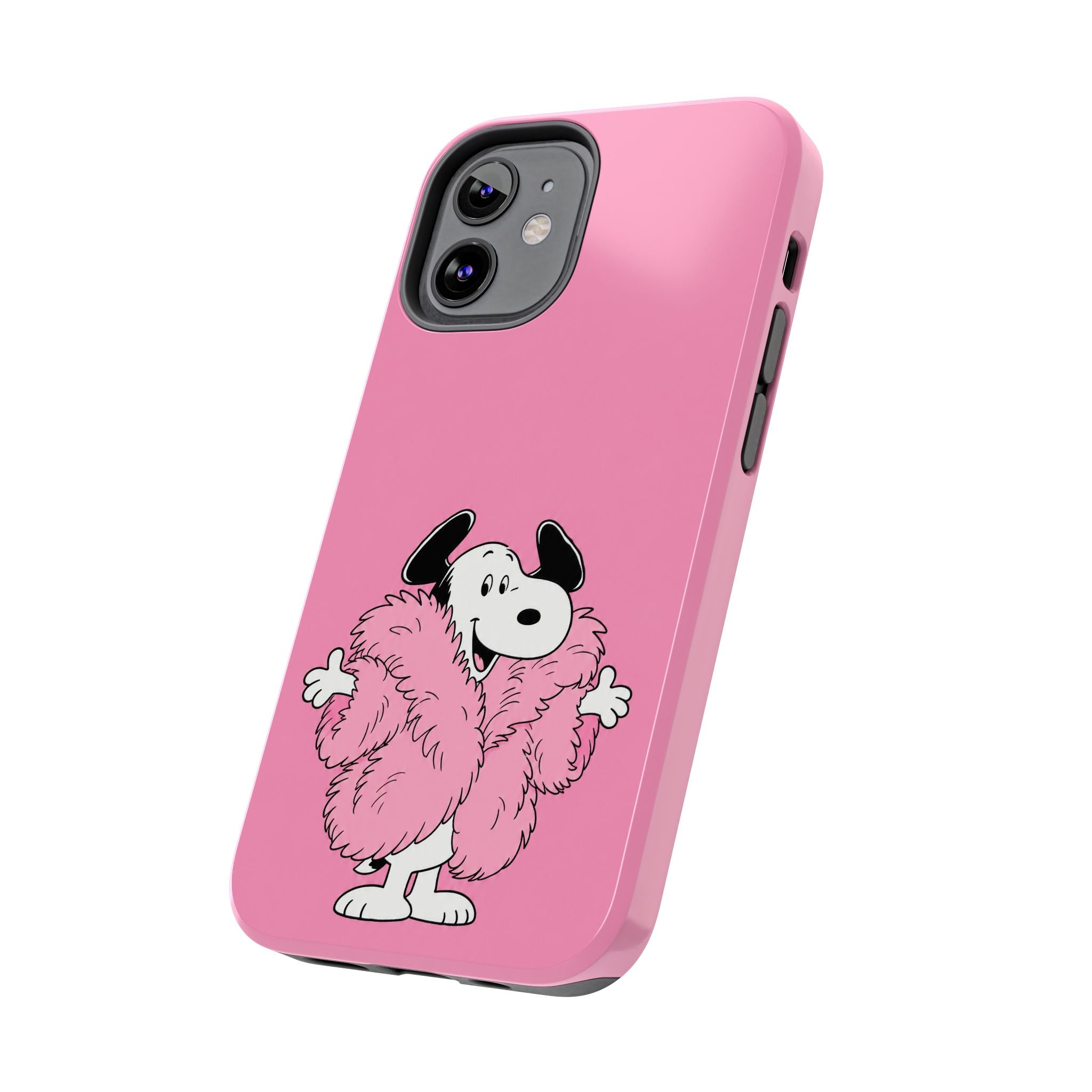 Pink Fuzzy Coat Case