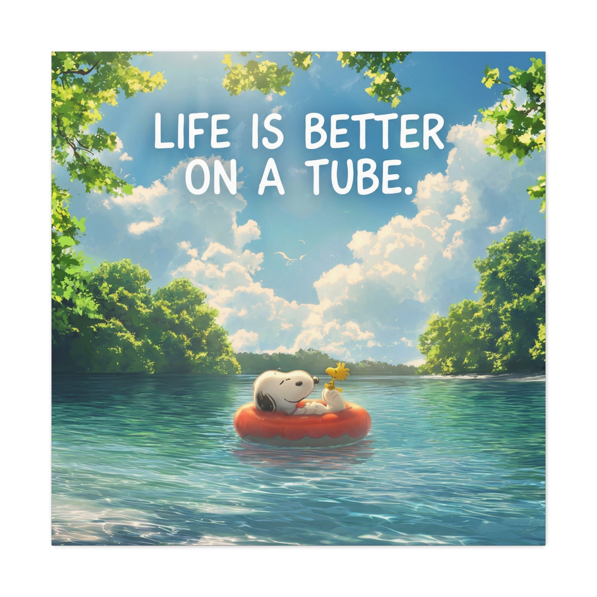Life On A Tube Canvas