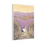 Snoopy in Lavender Fields Canvas