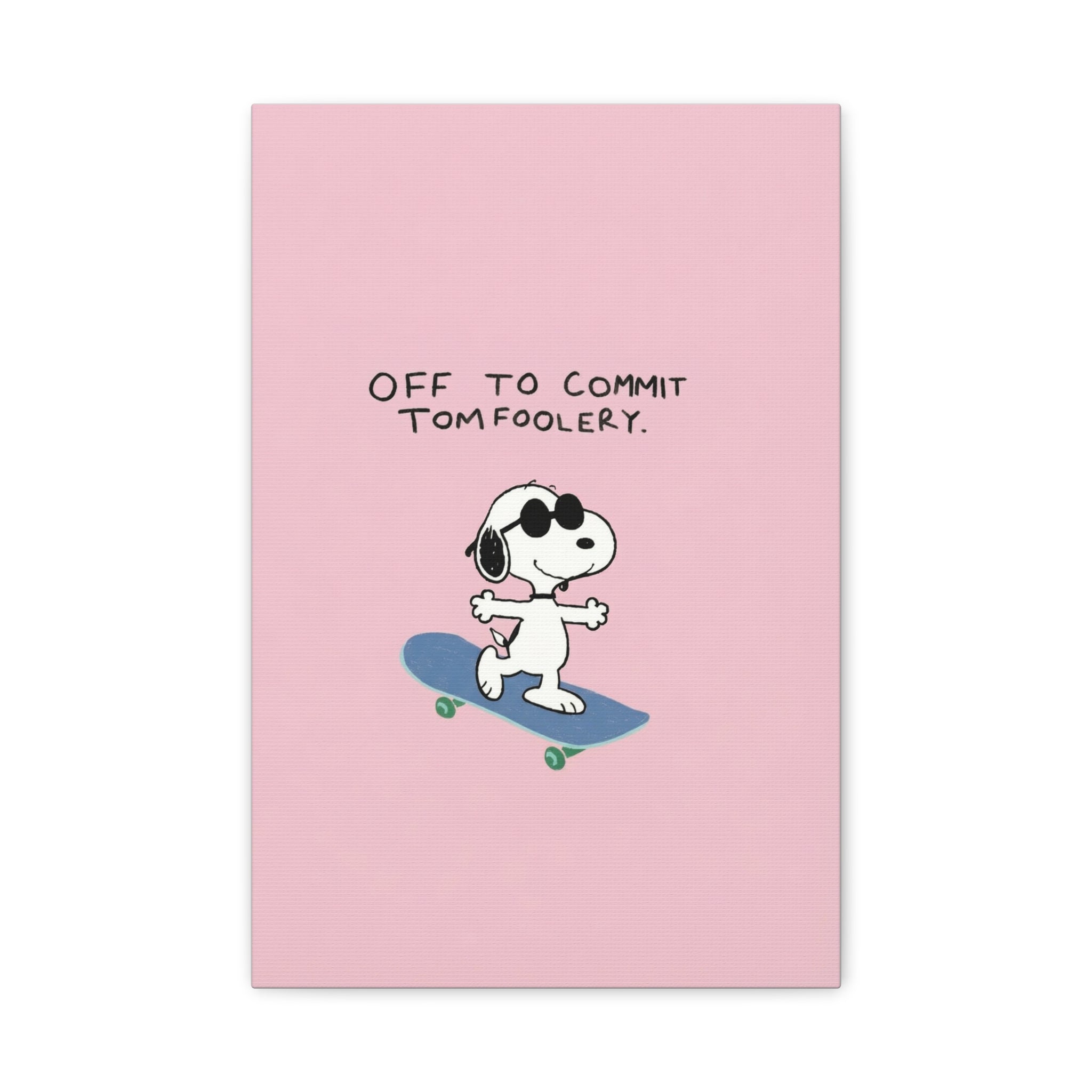 Snoopy Cartoon Poster Canvas