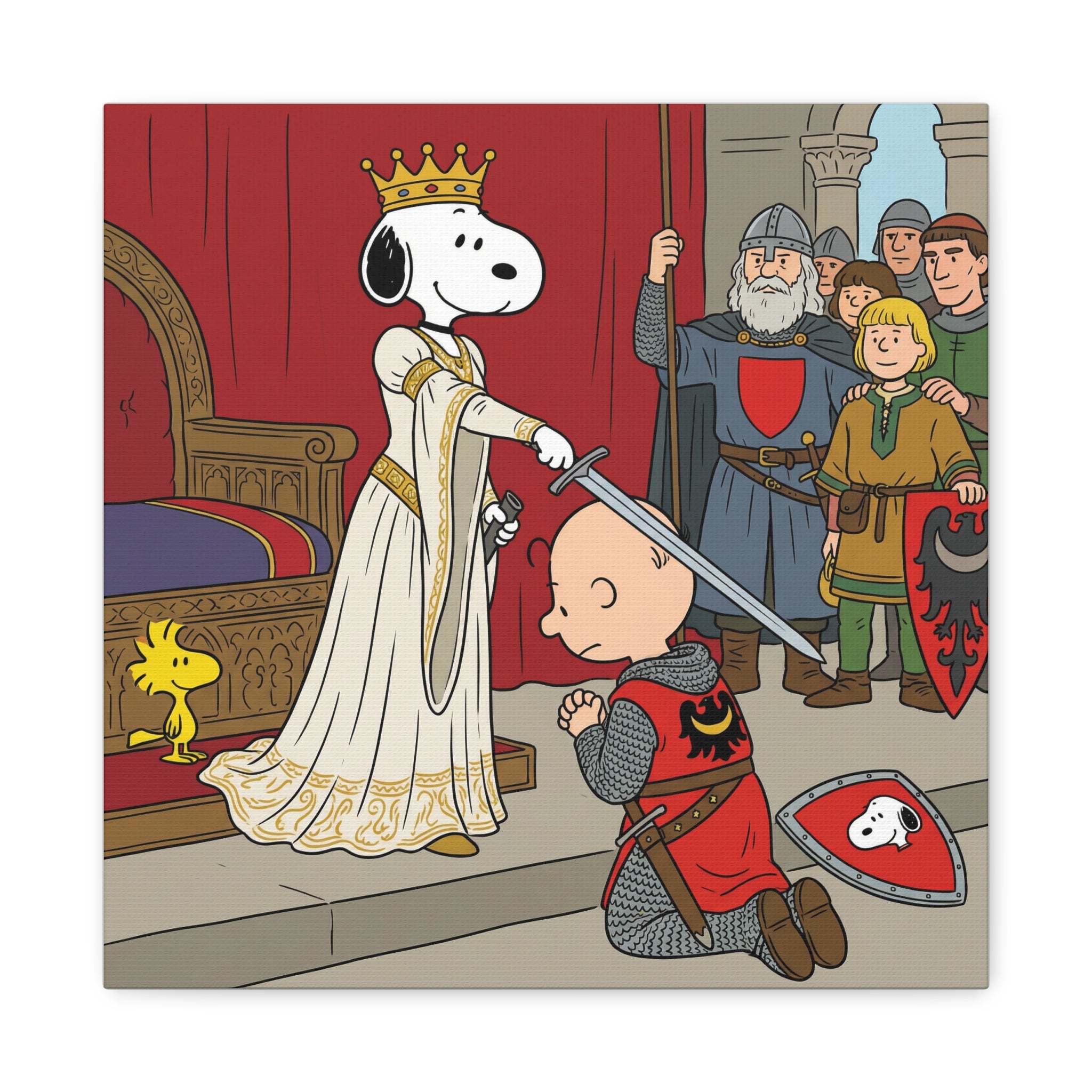 Snoopy Knight Canvas