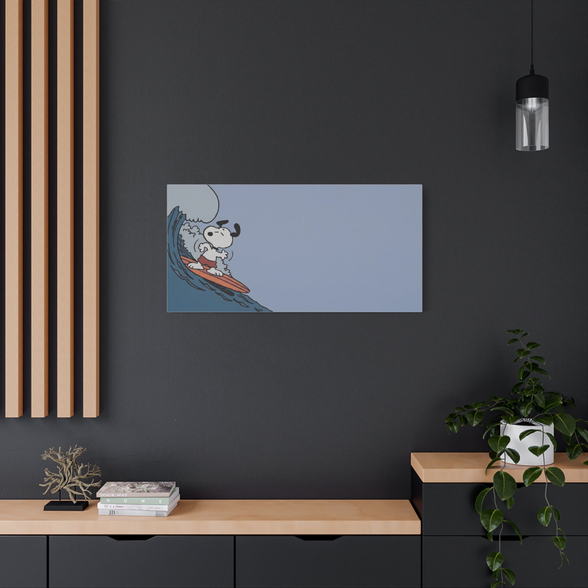 Surfing Dog Canvas
