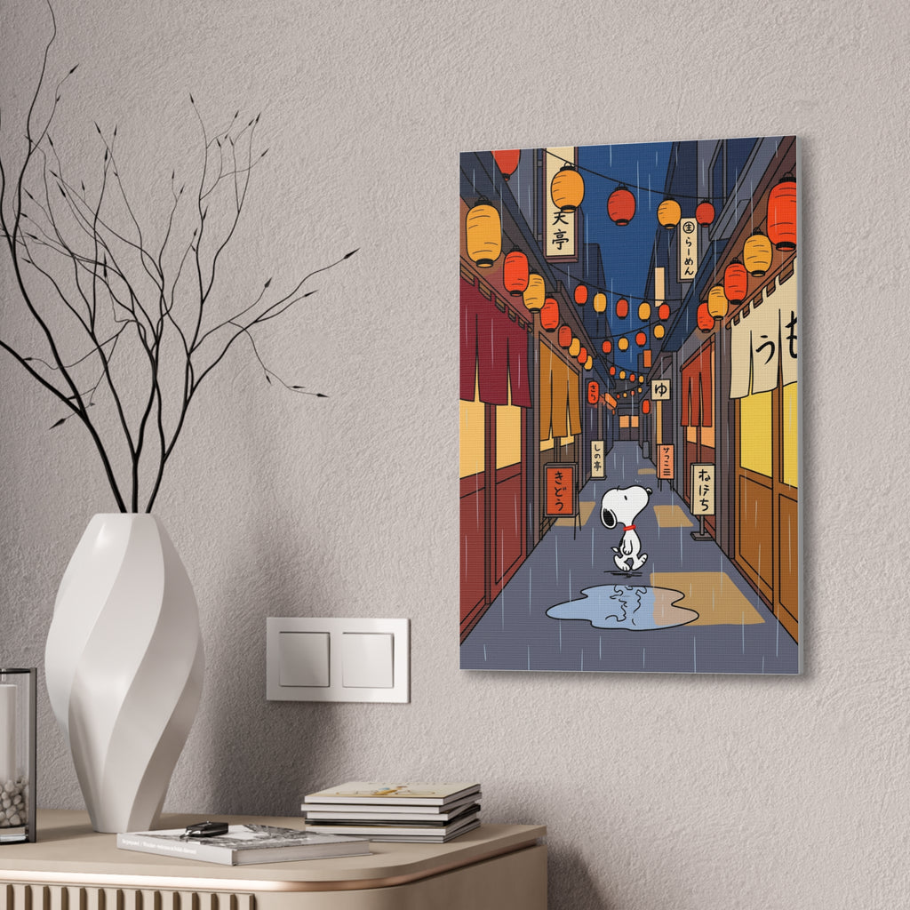 Rainy Night Alley Canvas