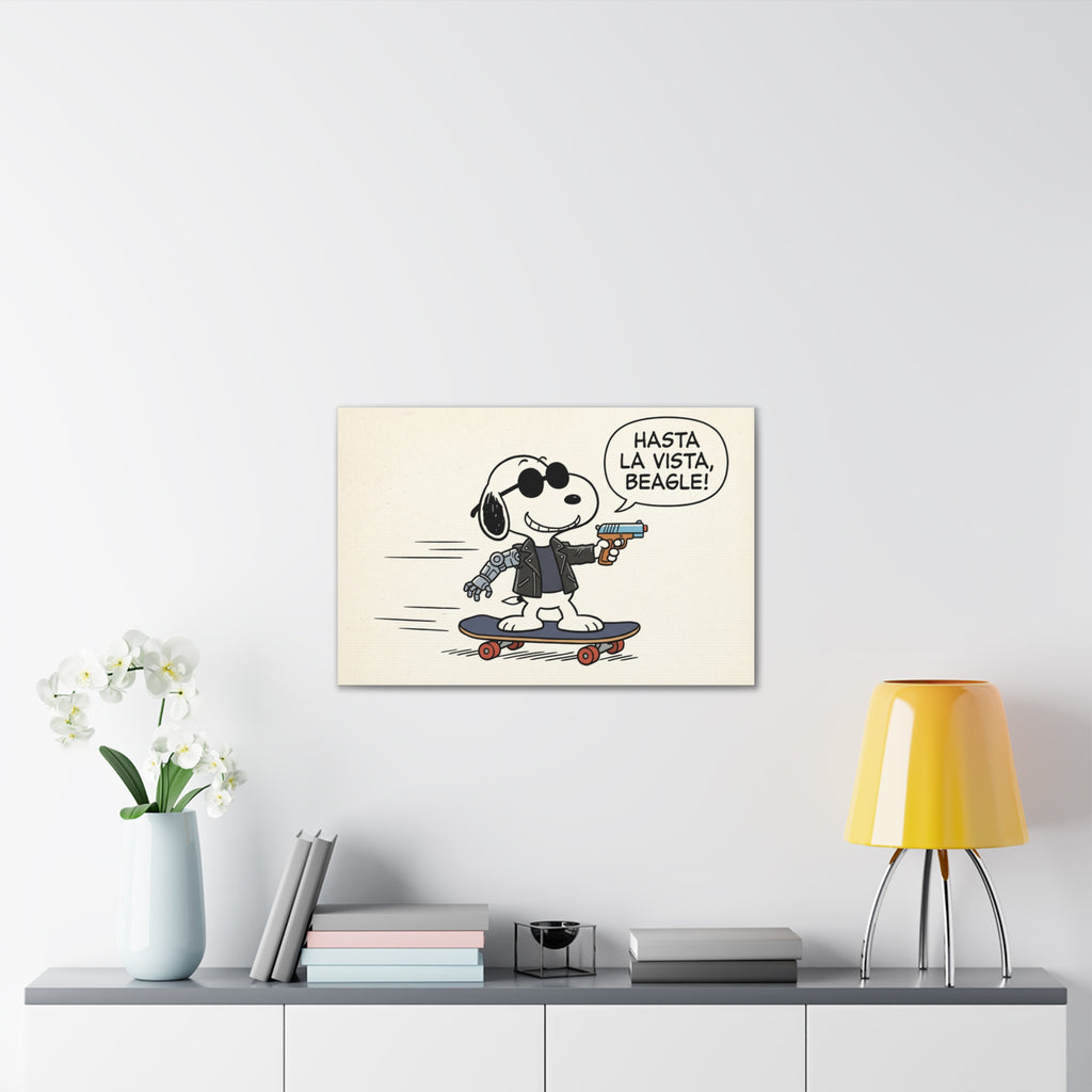 Terminator Beagle Canvas