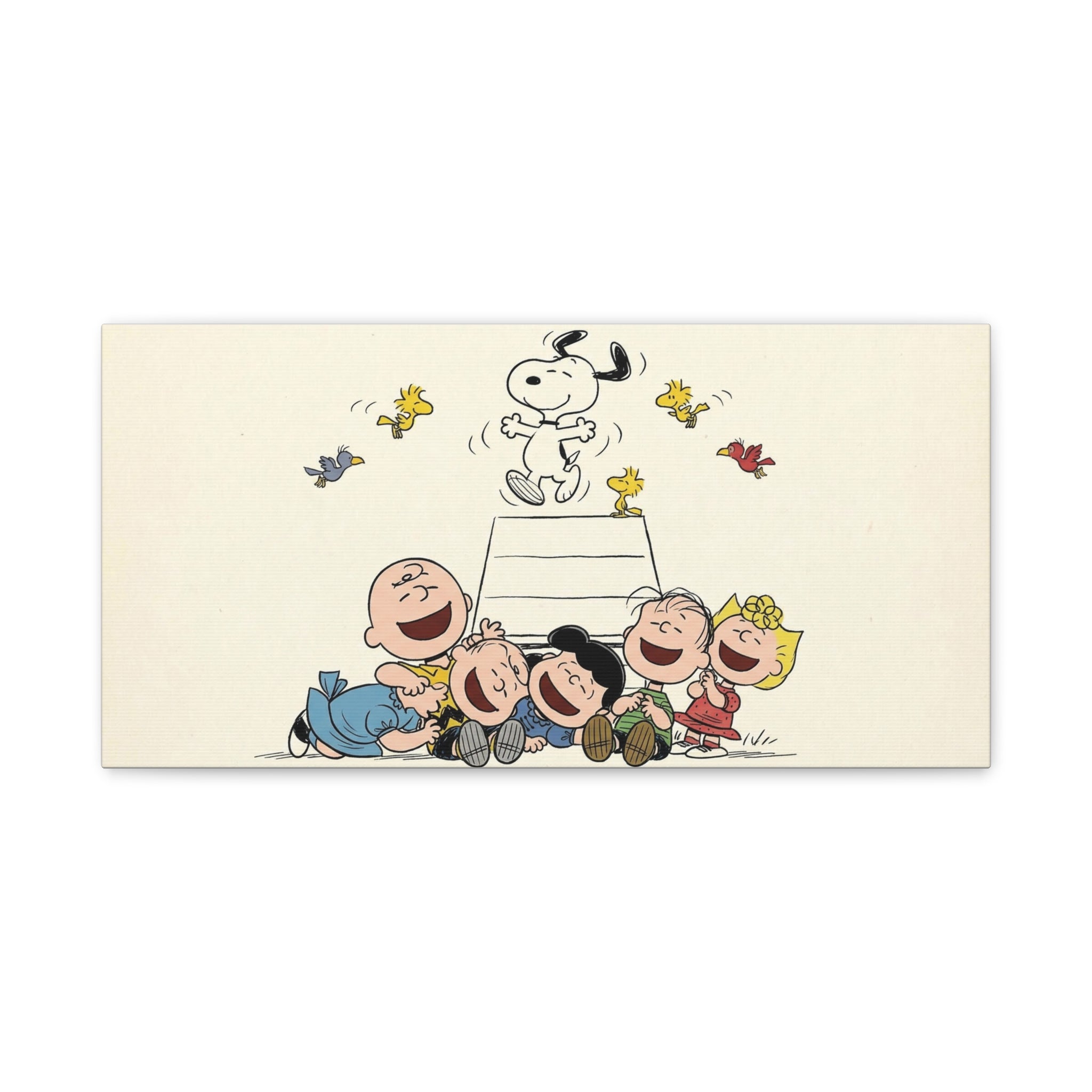 Peanuts Gang Laughing Canvas