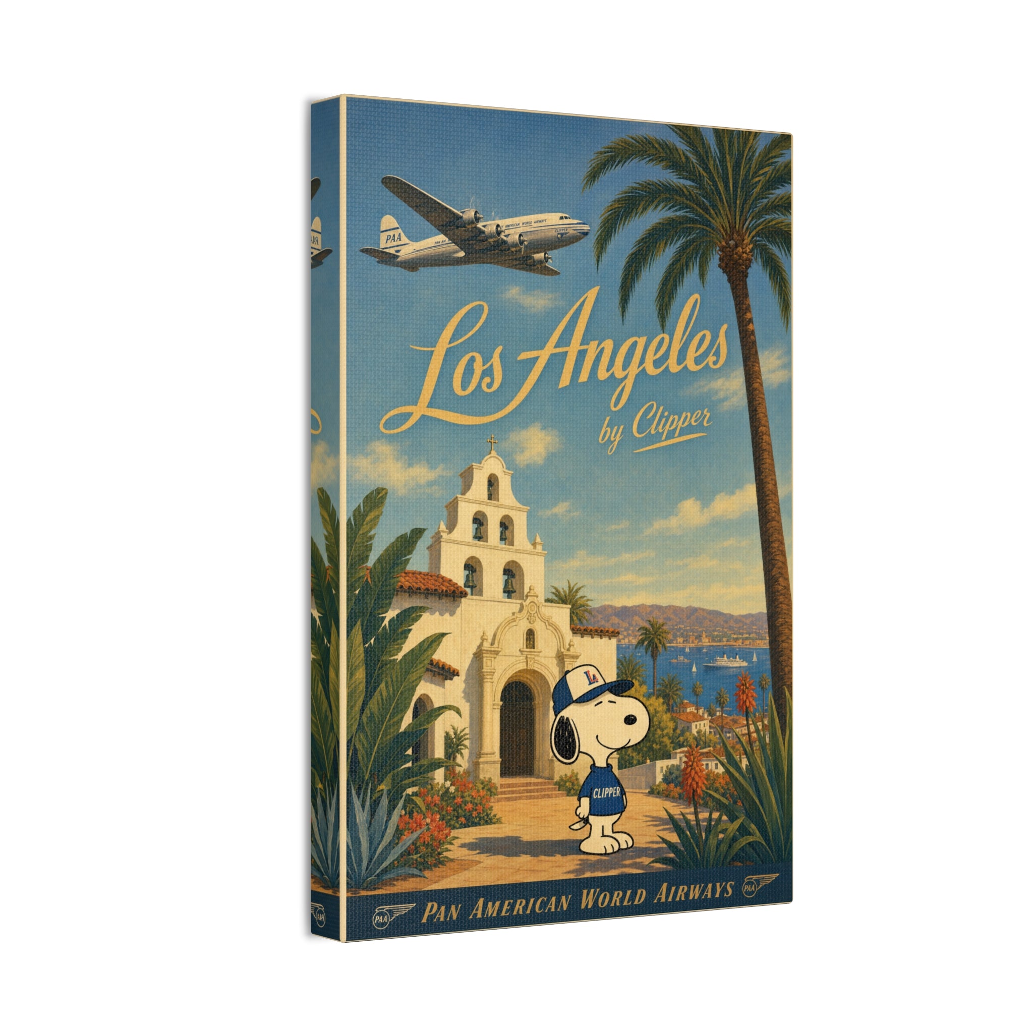 Los Angeles Snoopy Canvas