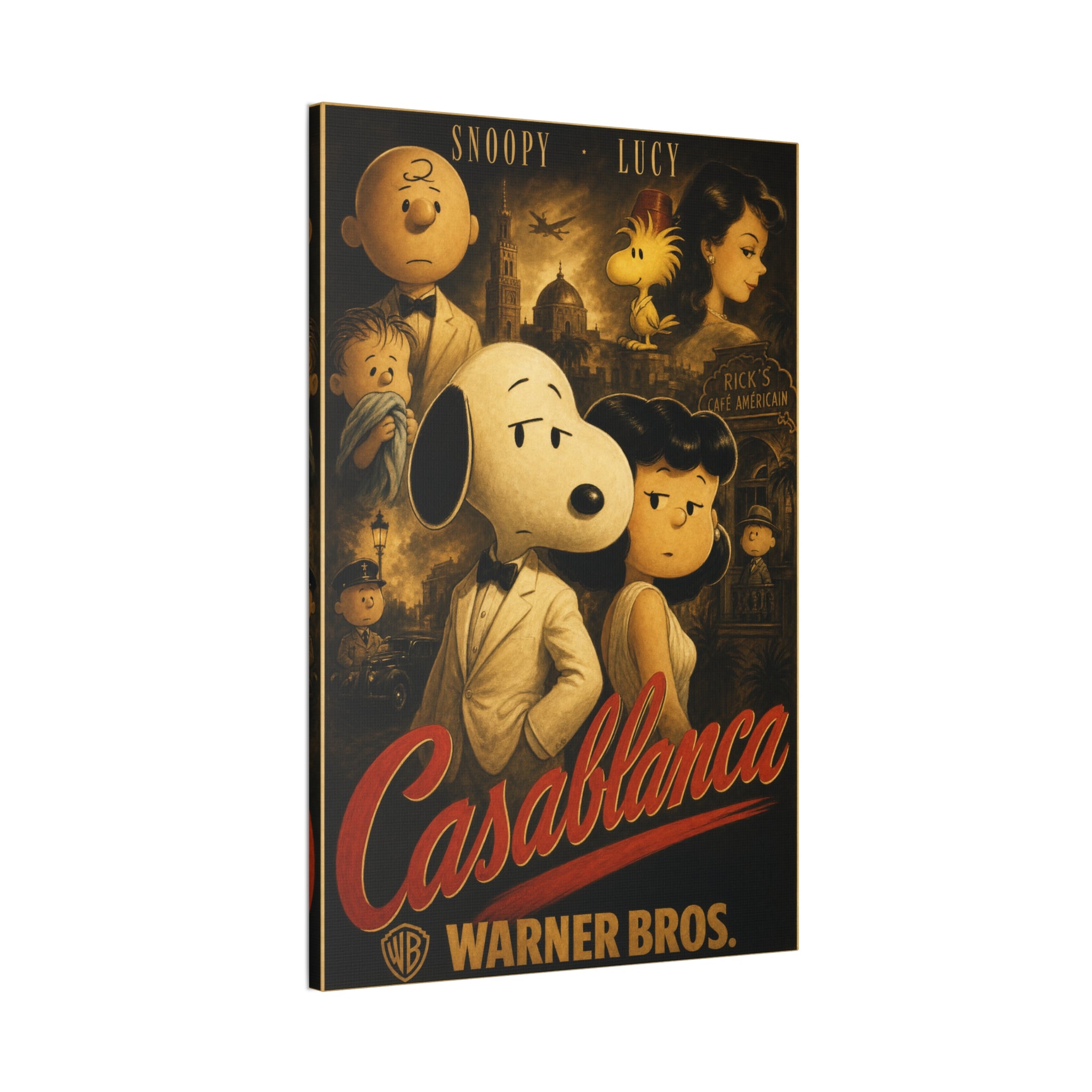 Casablanca Snoopy Lucy Canvas