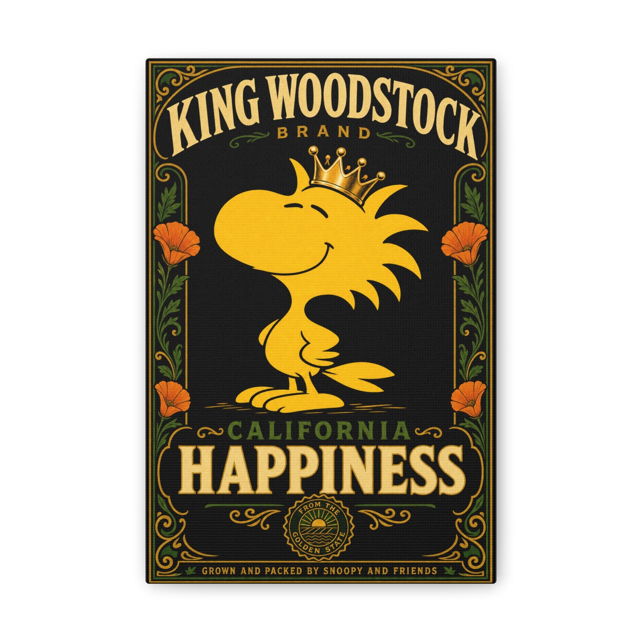 Woodstock California Happiness Canvas