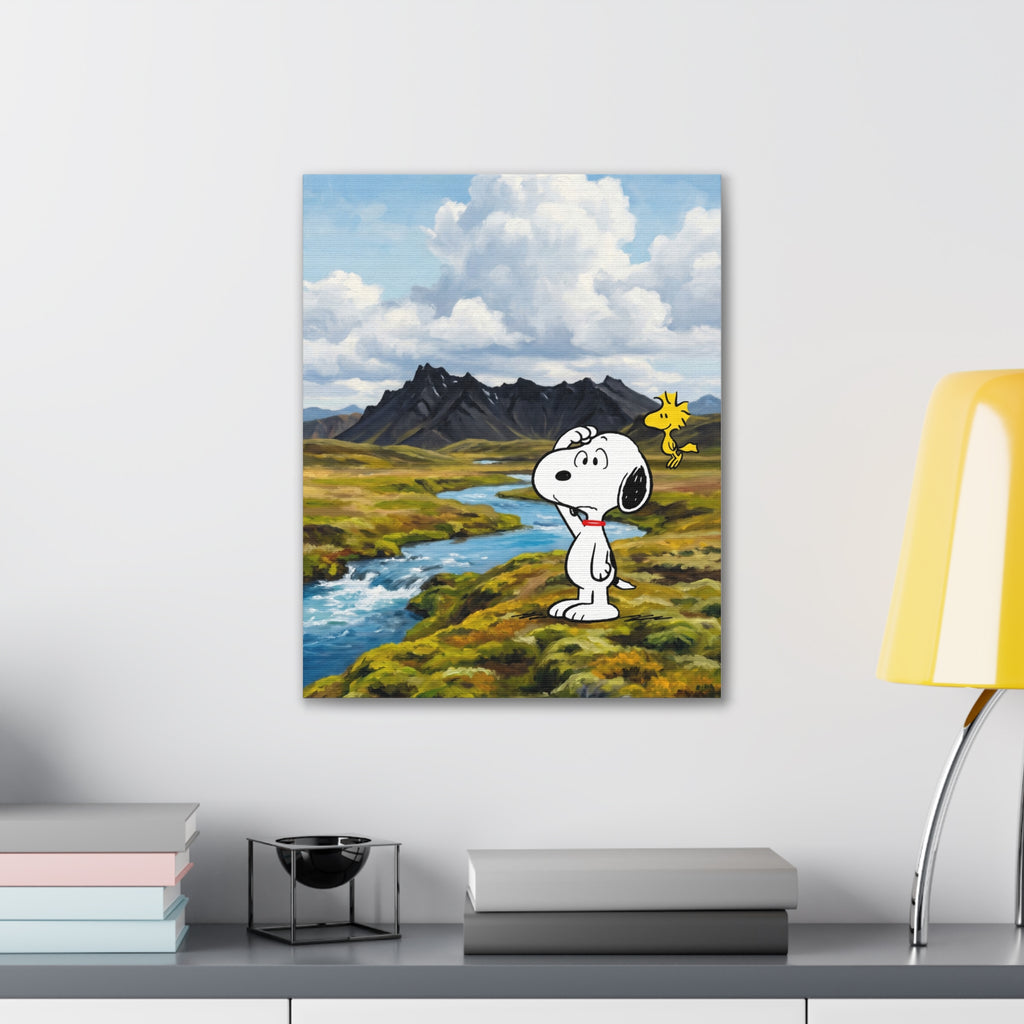 Snoopy Woodstock Landscape Canvas