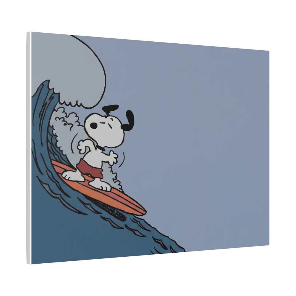 Surfing Dog Canvas