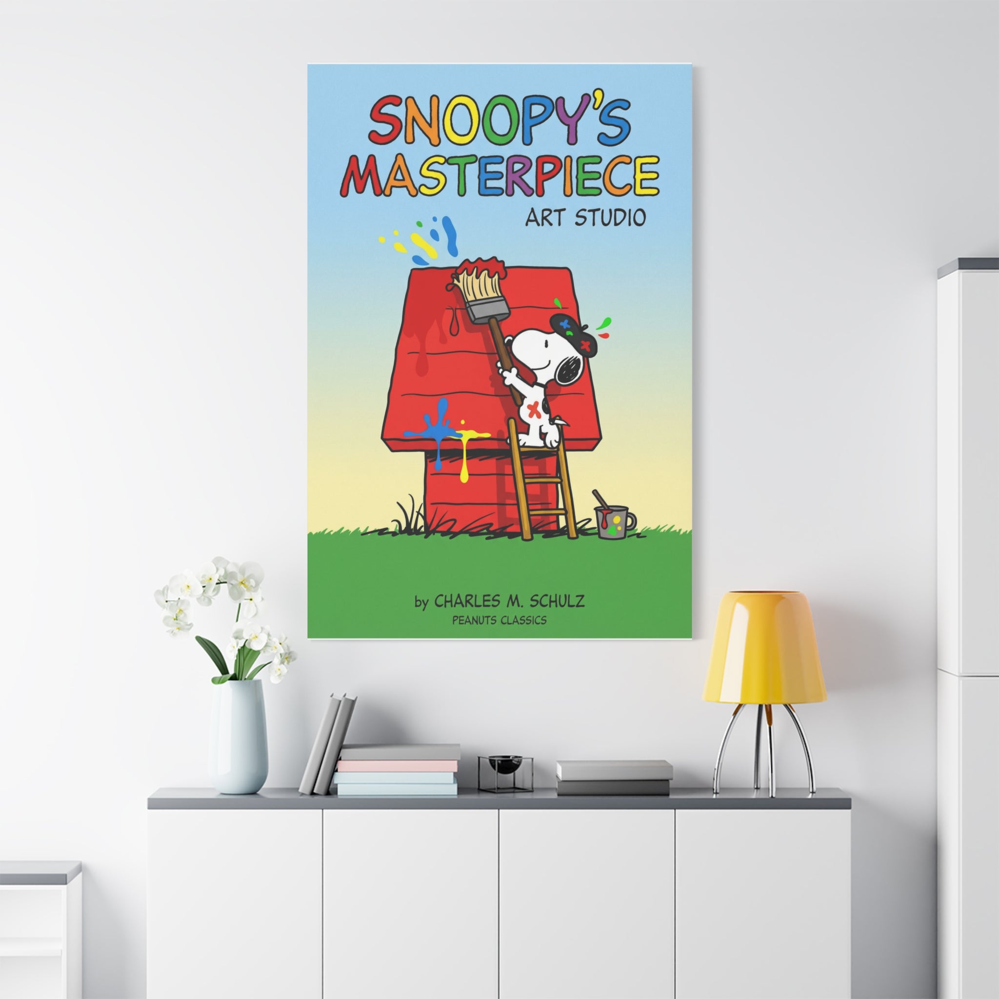 Painting Doghouse Canvas
