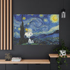 Snoopy Starry Sky Canvas